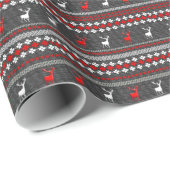 Scandinavisch kerstinavische stag Deer Wrapping Pa Cadeaupapier (Rol Hoek)