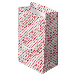 Scandinavisch Kerstmis Modern Rosemaling Patroon Klein Cadeauzakje