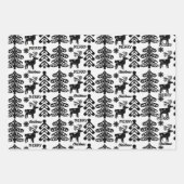 Scandinavisch kerstontwerp inpakpapier vel (Voorkant 2)