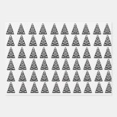 Scandinavisch kerstontwerp inpakpapier vel (Voorkant)