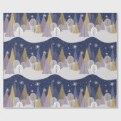 Scandinavisch kerstpapier cadeaupapier (Vlak)