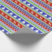 Scandinavisch kerstpapier cadeaupapier (Hoek)