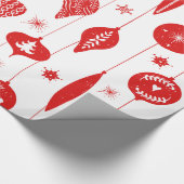 Scandinavisch kerstpatroon cadeaupapier (Hoek)