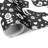 Scandinavisch kerstpatroon cadeaupapier (Rol Hoek)