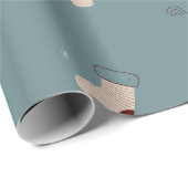 Scandinavisch kerstpatroon cadeaupapier (Rol Hoek)