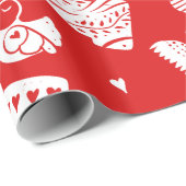 Scandinavisch kerstpatroon cadeaupapier (Rol Hoek)