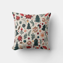 Scandinavisch kerstpatroon kussen