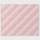 Scandinavisch kerstpatroon Modern Rosemaling Patte Cadeaupapier (Vlak)