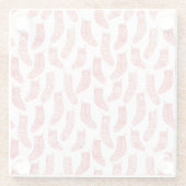 Scandinavisch kerststootpatroon glazen onderzetter (Achterkant)