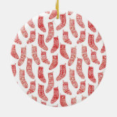 Scandinavisch kerststootpatroon keramisch ornament (Achterkant)
