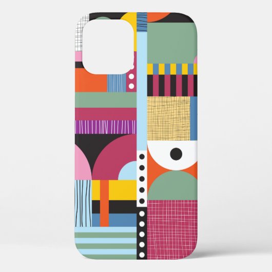Scandinavisch kleurig patroon Case-Mate iPhone case (Achterkant)