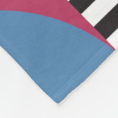 Scandinavisch kleurig patroon fleece deken (Hoek)