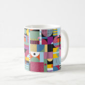 Scandinavisch kleurig patroon koffiemok (Voorkant rechts)