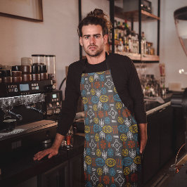 Scandinavisch Kunstpatroonpatroon Schort