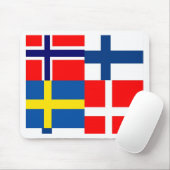 Scandinavisch kwartet muismat (Met muis)