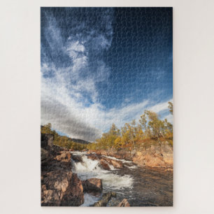 Scandinavisch landschap legpuzzel