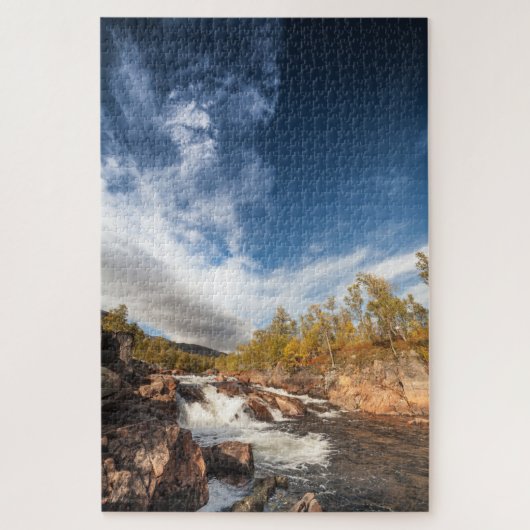 Scandinavisch landschap legpuzzel (Verticaal)