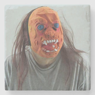 Scandinavisch masker stenen onderzetter