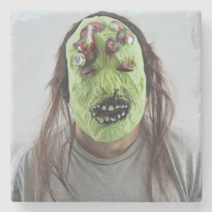 Scandinavisch masker stenen onderzetter