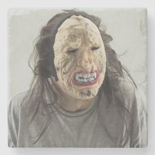 Scandinavisch masker stenen onderzetter