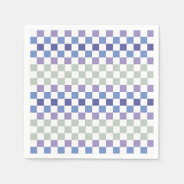 Scandinavisch Minimaal Pastel Groen en Lavendel Servet