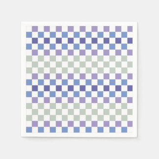 Scandinavisch Minimaal Pastel Groen en Lavendel Servet