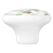 Scandinavisch minimalistisch geometrisch beige mar keramische knop (Zijkant)