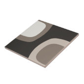 Scandinavisch minimalistisch kunstbeige tegeltje (Zijkant)