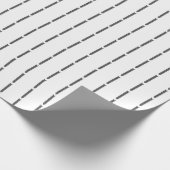 Scandinavisch minimalistisch zwart-wit cadeaupapier (Hoek)