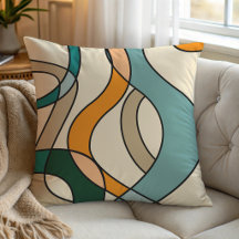 Scandinavisch Modern Abstract Gedempt Salie Moster