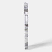 Scandinavisch modern chic grijs marmer monogram Case-Mate iPhone case (Achterkant / Links)