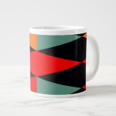 Scandinavisch modern Geometrical Diamond Pattern Grote Koffiekop (Voorkant rechts)