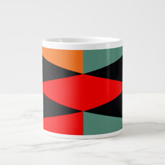 Scandinavisch modern Geometrical Diamond Pattern Grote Koffiekop