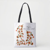 Scandinavisch motief van geluk gloeit van binnenui tote bag (Voorkant)