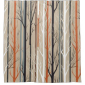 Scandinavisch Natuur douchegordijn (Voorkant)