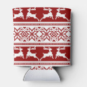 Scandinavisch noordse kerstrendierrenier blikjeskoeler (Achterkant)