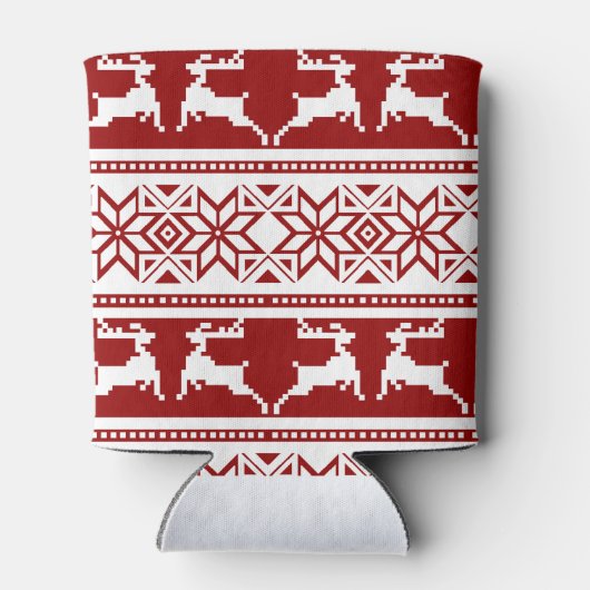 Scandinavisch noordse kerstrendierrenier blikjeskoeler (Achterkant)