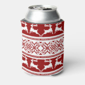 Scandinavisch noordse kerstrendierrenier blikjeskoeler (Blikje Achterkant)