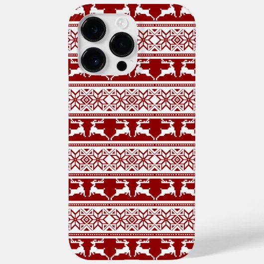 Scandinavisch noordse kerstrendierrenier Case-Mate iPhone case (Achterkant)