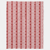 Scandinavisch noordse kerstrendierrenier fleece deken (Voorkant)