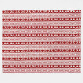 Scandinavisch noordse kerstrendierrenier fleece deken (Voorkant (Horizontaal))