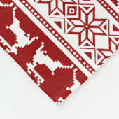 Scandinavisch noordse kerstrendierrenier fleece deken (Hoek)