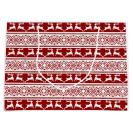 Scandinavisch noordse kerstrendierrenier groot cadeauzakje