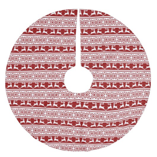 Scandinavisch noordse kerstrendierrenier kerstboom rok (Voorkant)