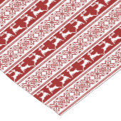 Scandinavisch noordse kerstrendierrenier korte tafelloper (Hoek)