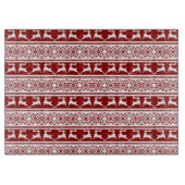 Scandinavisch noordse kerstrendierrenier snijplank (Voorkant)