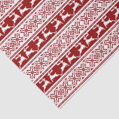 Scandinavisch noordse kerstrendierrenier tissuepapier (Detail)