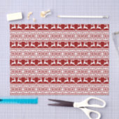 Scandinavisch noordse kerstrendierrenier tissuepapier (Craft)