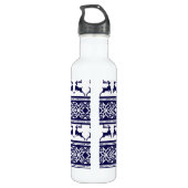 Scandinavisch noordse kerstrendierrenier waterfles  (Achterkant)