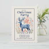 Scandinavisch Noors Kerstfeest Kaart (Staand voorkant)